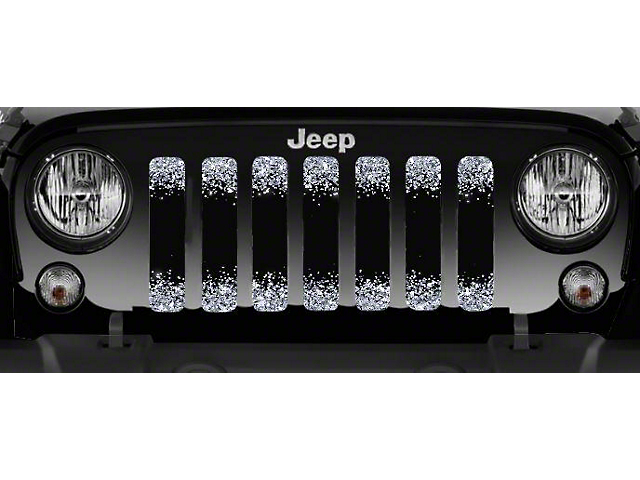 Grille Insert; Black and Silver Fleck (07-18 Jeep Wrangler JK)