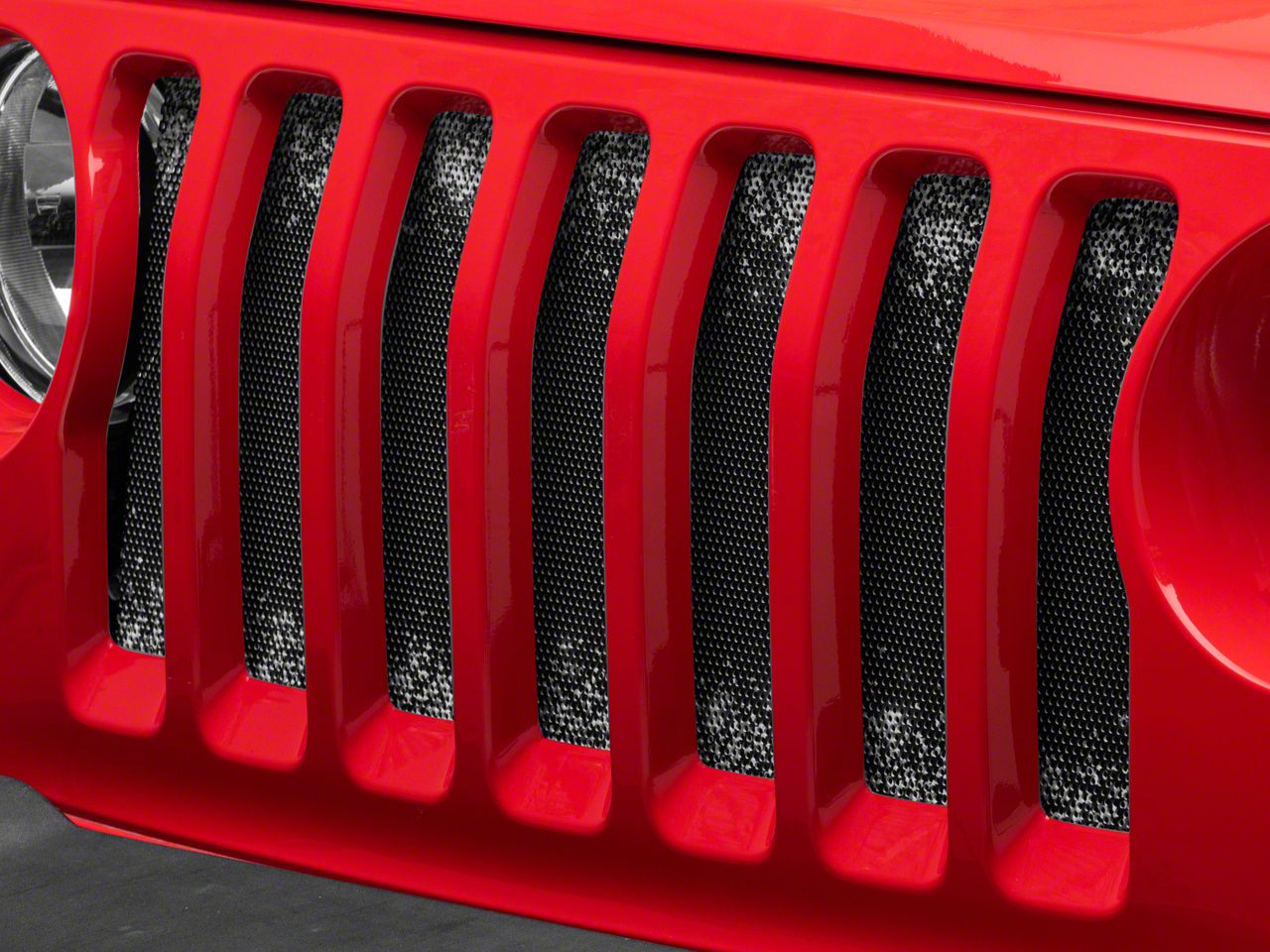 Jeep Wrangler Grille Insert Black And Silver Fleck 18 23 Jeep Wrangler Jl Wo Trailcam Free 0902