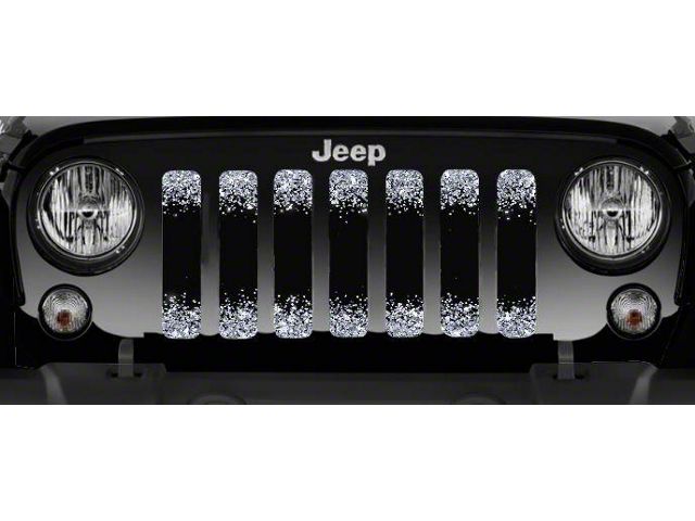Grille Insert; Black and Silver Fleck (87-95 Jeep Wrangler YJ)