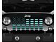 Grille Insert; Black and Teal American Flag (97-06 Jeep Wrangler TJ)