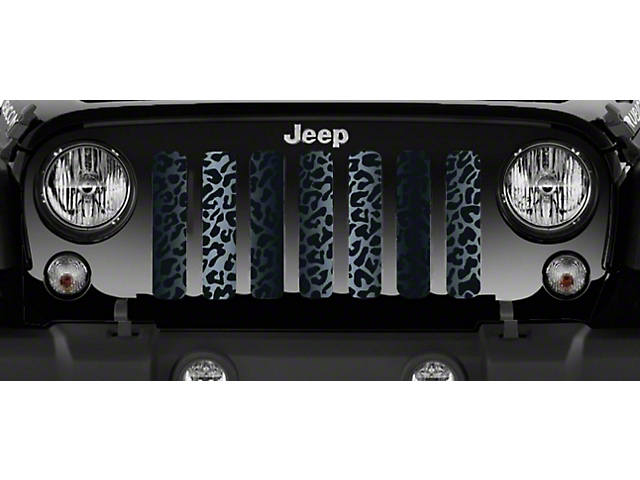 Grille Insert; Black Leopard Print (76-86 Jeep CJ5 & CJ7)
