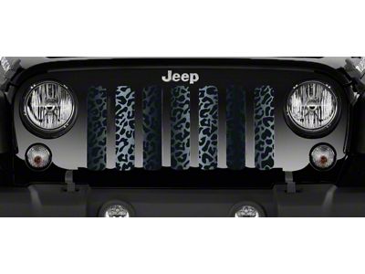 Grille Insert; Black Leopard Print (76-86 Jeep CJ5 & CJ7)