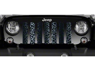 Grille Insert; Black Leopard Print (97-06 Jeep Wrangler TJ)