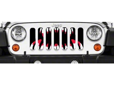 Grille Insert; Bloody Monster (97-06 Jeep Wrangler TJ)