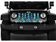 Grille Insert; Blue and Green Mermaid Scales (87-95 Jeep Wrangler YJ)