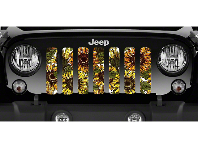 Grille Insert; Bold Sunflower (18-23 Jeep Wrangler JL w/o TrailCam)