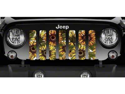 Grille Insert; Bold Sunflower (18-24 Jeep Wrangler JL w/o TrailCam)