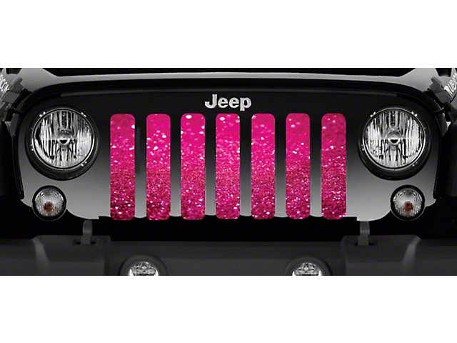 Grille Insert; Bright Pink Fleck (76-86 Jeep CJ5 & CJ7)