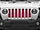 Grille Insert; Bright Pink Fleck (18-24 Jeep Wrangler JL w/o TrailCam)