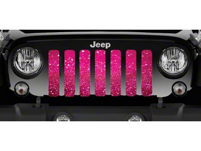 Grille Insert; Bright Pink Fleck (87-95 Jeep Wrangler YJ)
