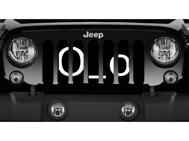 Grille Insert; Bug Eyed (18-23 Jeep Wrangler JL w/o TrailCam)
