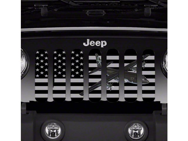 Grille Insert; C130 Tactical American (07-18 Jeep Wrangler JK)