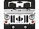 Grille Insert; Canadian Black and White (76-86 Jeep CJ5 & CJ7)
