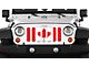 Grille Insert; Canadian Red and White (76-86 Jeep CJ5 & CJ7)