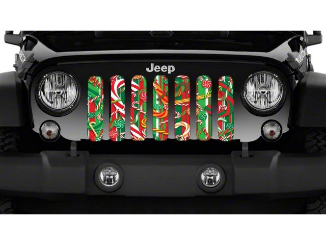 Grille Insert; Canes of Candy (87-95 Jeep Wrangler YJ)