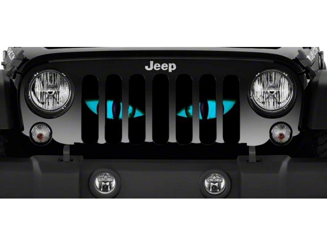 Grille Insert; Chaos Bright Blue Eyes (97-06 Jeep Wrangler TJ)