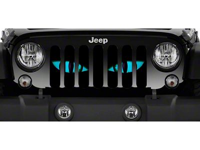 Grille Insert; Chaos Bright Blue Eyes (87-95 Jeep Wrangler YJ)