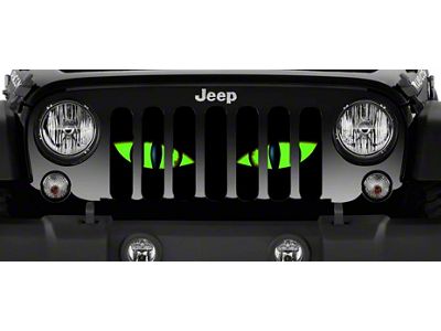 Grille Insert; Chaos Green Eyes (18-24 Jeep Wrangler JL w/o TrailCam)