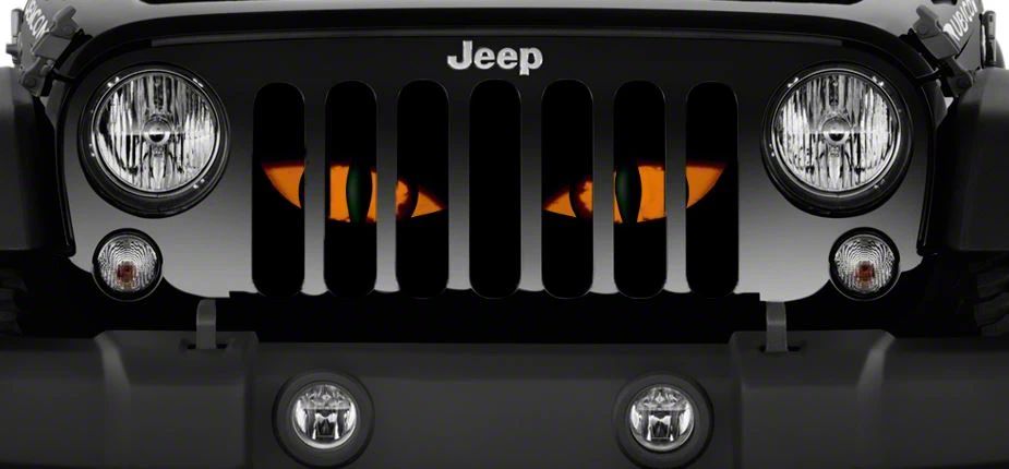 Grille Insert; Chaos Orange Eyes (97-06 Jeep Wrangler TJ)