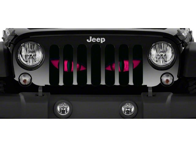 Grille Insert; Chaos Pink Eyes (87-95 Jeep Wrangler YJ)