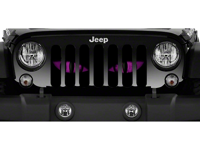 Grille Insert; Chaos Purple Eyes (18-23 Jeep Wrangler JL w/o TrailCam)