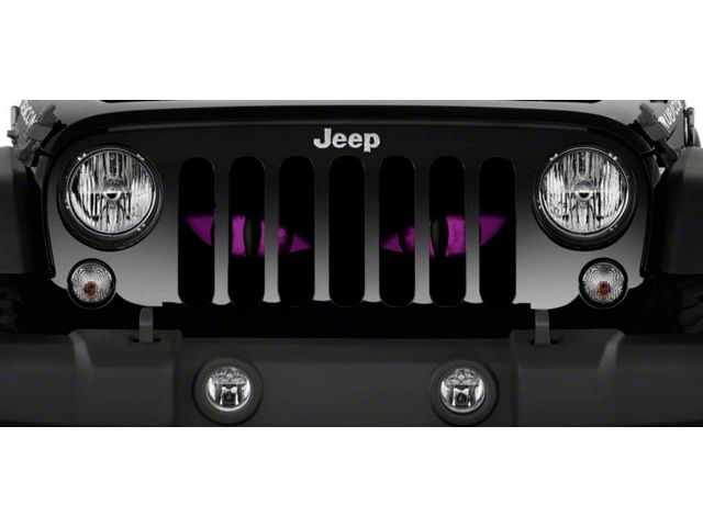 Grille Insert; Chaos Purple Eyes (18-24 Jeep Wrangler JL w/o TrailCam)