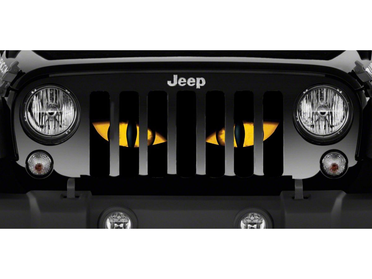 Jeep Wrangler Grille Insert; Chaos Yellow Eyes (07-18 Jeep Wrangler JK) -  Free Shipping