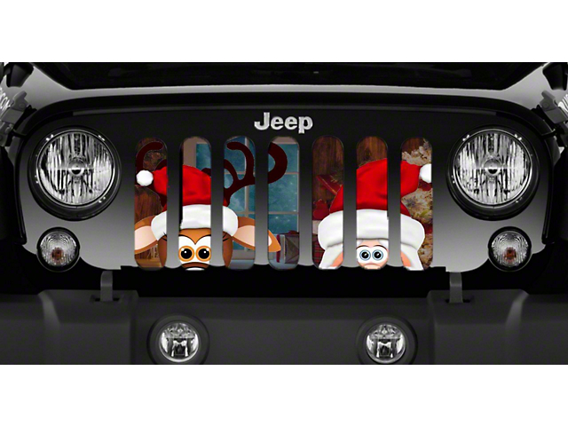 Grille Insert; Christmas Eve (18-23 Jeep Wrangler JL w/o TrailCam)
