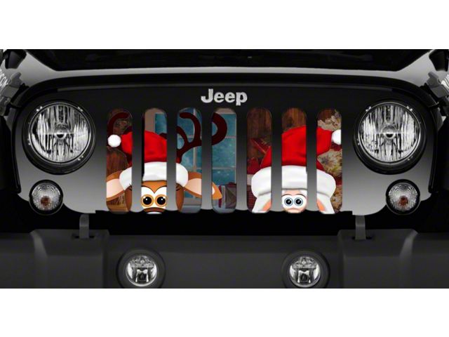 Grille Insert; Christmas Eve (18-24 Jeep Wrangler JL w/o TrailCam)