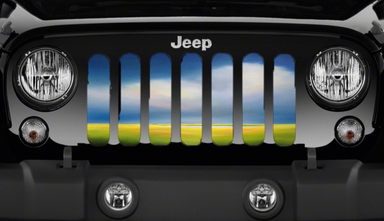 Grille Insert; Clover Field (97-06 Jeep Wrangler TJ)