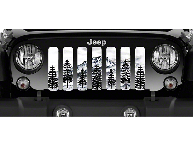 Grille Insert; Colorado Mountain Pine (18-23 Jeep Wrangler JL w/o TrailCam)