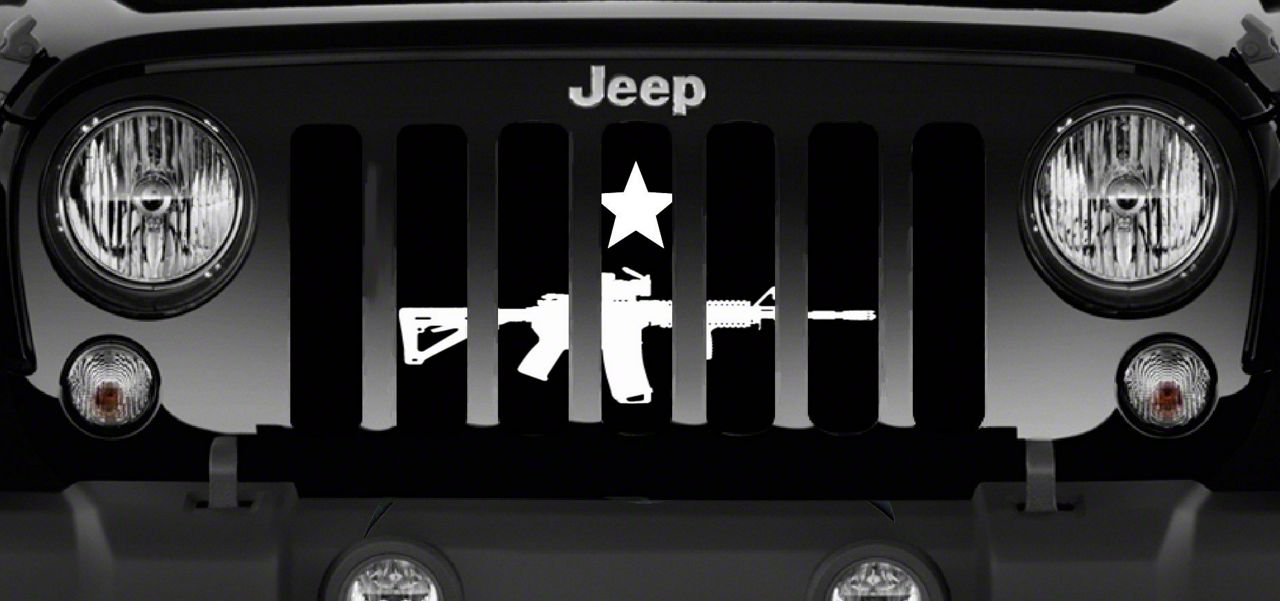 Grille Insert; Come and Take It AR (97-06 Jeep Wrangler TJ)
