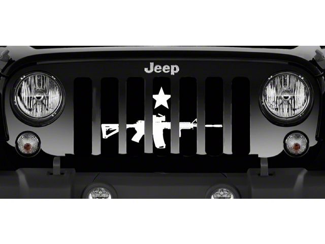 Grille Insert; Come and Take It AR (97-06 Jeep Wrangler TJ)