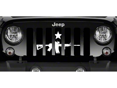 Grille Insert; Come and Take It AR (87-95 Jeep Wrangler YJ)