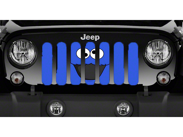 Grille Insert; Cookie Monster (18-23 Jeep Wrangler JL)
