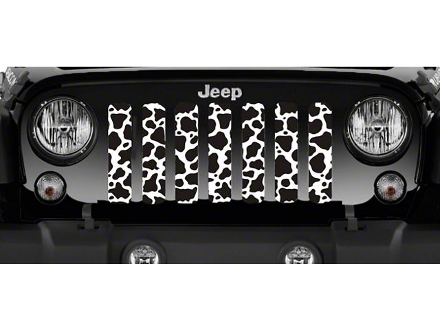 Grille Insert; Cow Hide (18-24 Jeep Wrangler JL w/o TrailCam)