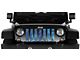 Grille Insert; Dirty Girl Blue Undertow Woodland Camo (97-06 Jeep Wrangler TJ)