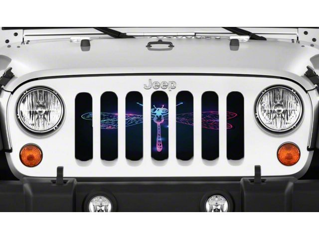Grille Insert; Dragonfly (18-24 Jeep Wrangler JL w/o TrailCam)