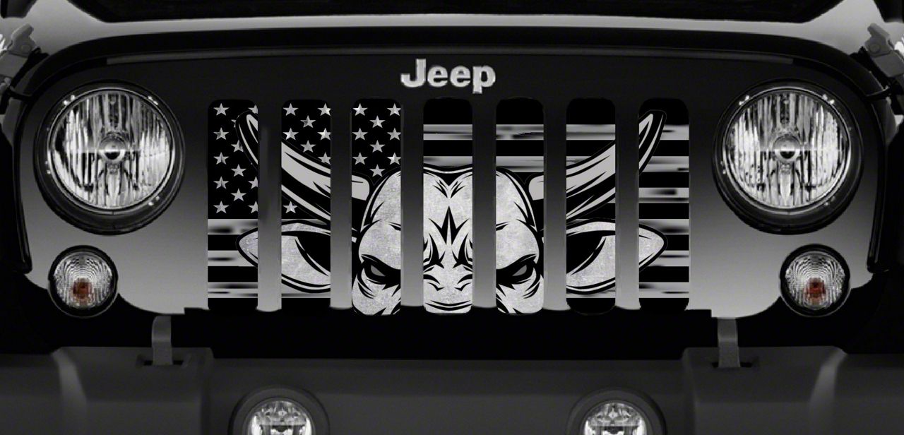 Grille Insert; Eight Seconds (18-23 Jeep Wrangler JL w/o TrailCam)