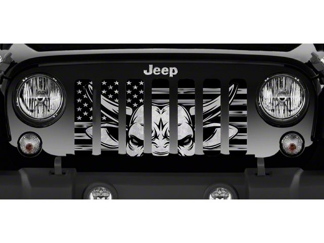 Grille Insert; Eight Seconds (18-24 Jeep Wrangler JL w/o TrailCam)