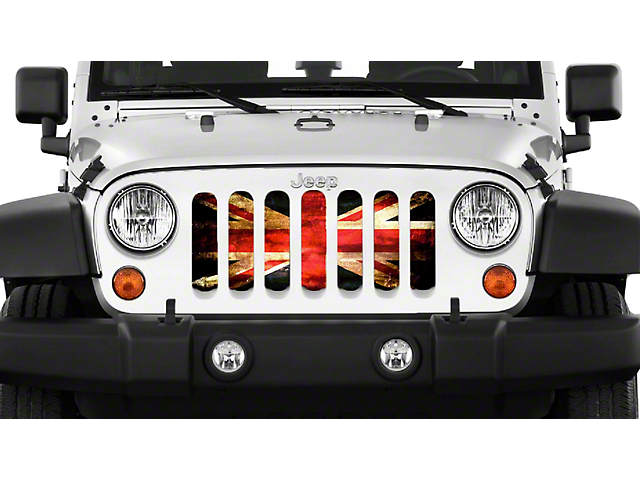 Grille Insert; English Rock (18-23 Jeep Wrangler JL w/o TrailCam)