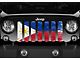Grille Insert; Filipino Flag (18-24 Jeep Wrangler JL w/o TrailCam)