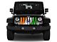 Grille Insert; Flag of India (18-24 Jeep Wrangler JL w/o TrailCam)