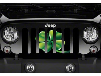 Grille Insert; Four Leaf Clover (76-86 Jeep CJ5 & CJ7)