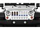 Grille Insert; Ghost Tactical Back the Blue (18-24 Jeep Wrangler JL w/o TrailCam)