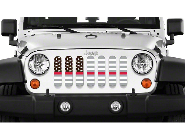 Grille Insert; Ghost Tactical Back the Fire Department (20-23 Jeep Gladiator JT)
