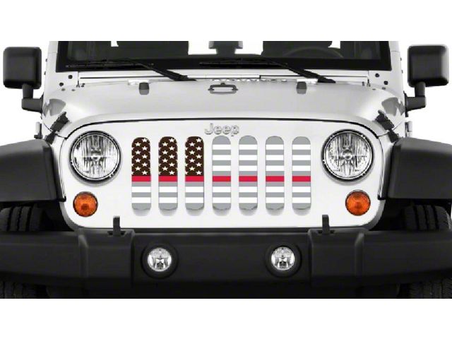 Grille Insert; Ghost Tactical Back the Fire Department (20-24 Jeep Gladiator JT)