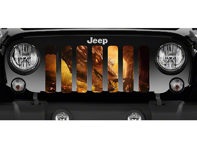 Grille Insert; Gold Dragon (18-23 Jeep Wrangler JL w/o TrailCam)