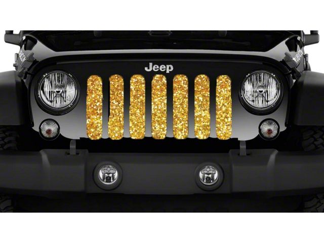 Grille Insert; Gold Flake (18-24 Jeep Wrangler JL w/o TrailCam)