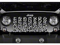 Grille Insert; Gray Leopard Print (20-24 Jeep Gladiator JT)